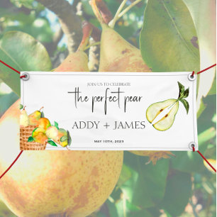 Lona Perfect Pear - Parejas Banner Vinyl de gran bienve