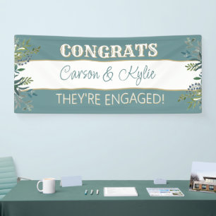 Lona ¡Perfecto! Banner de compromiso personalizado