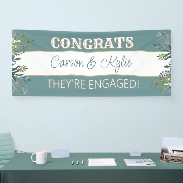 Lona ¡Perfecto! Banner de compromiso personalizado (Feria)