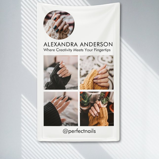 Lona Perfil de medios sociales en el Collage de fotos d (Instagram Photo Collage Social Media Profile Banner)