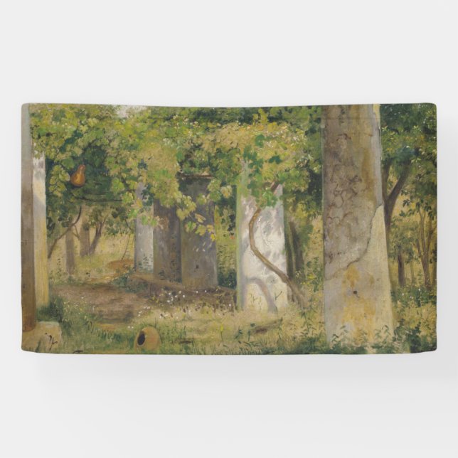 Lona Pérgola Con Uvas De Vino (Paisaje De Viñedo) (Horizontal)