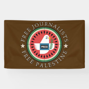 Lona Periodistas libres liberan a Palestina