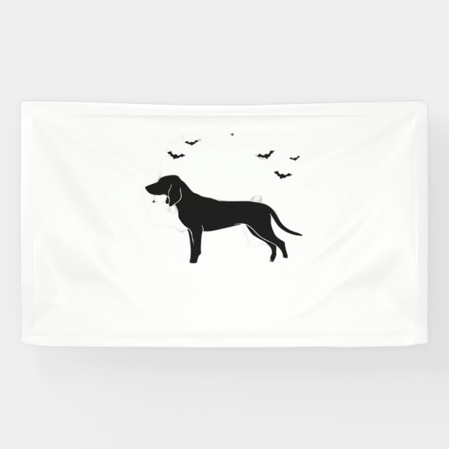 Lona Perro azul - Halloween Moon Silhouette Classic T (Horizontal)