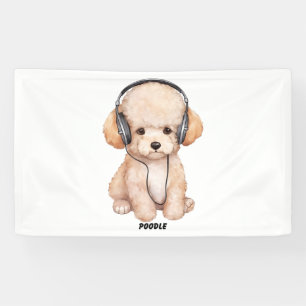 Lona Perro con audífonos