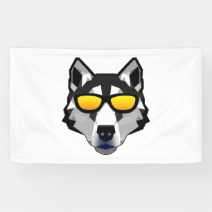 Lona Perro con gafas de sol - Husky siberiano