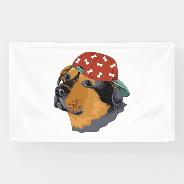 Lona Perro con tapón rojo (Horizontal)