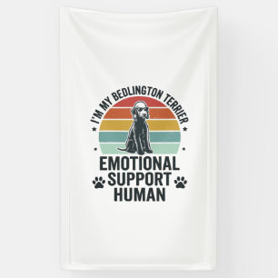 Lona Perro de apoyo emocional Bedlington Terrier Vintag