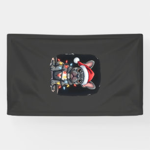 Lona Perro de Navidad Bulldog Francés Xmas Frenchie Hom