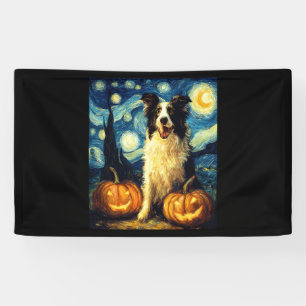 Lona Perro de pastor de Halloween de otoño calabaza