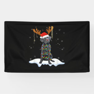 Lona Perro de pijama de luz de árbol de Navidad Labrado