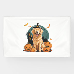 Lona perro en halloween divertido
