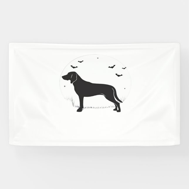 Lona Perro Foxhound Estadounidense - Silhouette Hallowe (Horizontal)