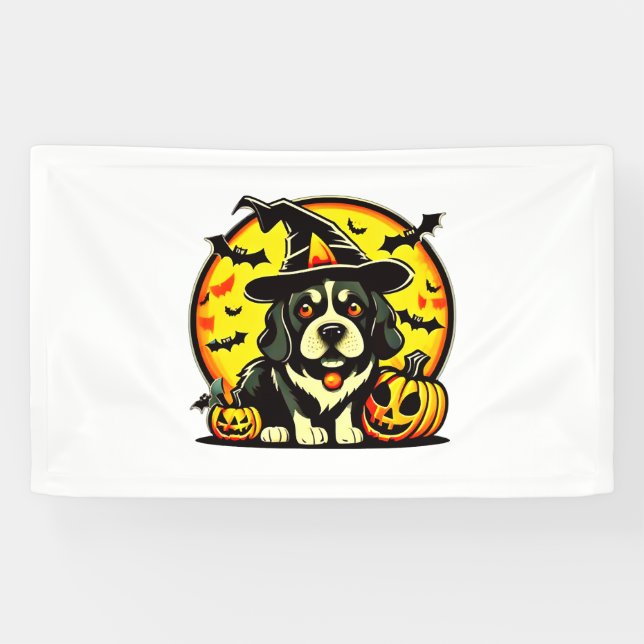 Lona Perro Halloween Lowchen (Horizontal)