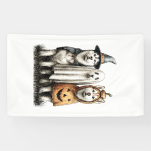 Lona Perro Husky Siberiano Fantasma de Halloween
