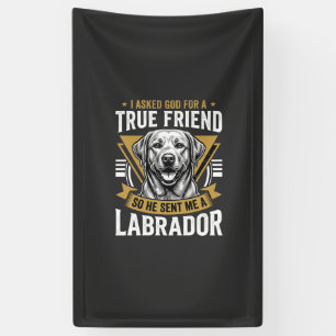 Lona Perro Labrador amigo verdadero