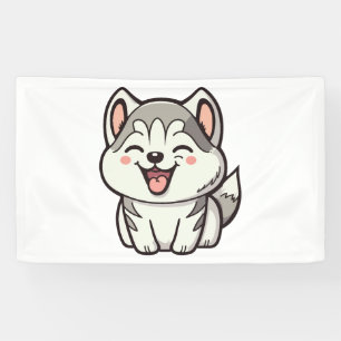 Lona Perro lindo siberiano cascarrón