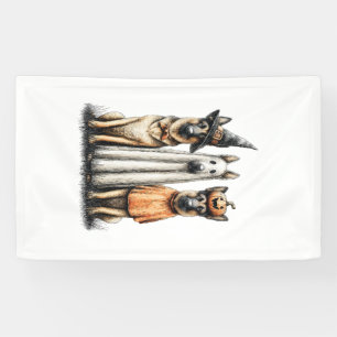 Lona Perro pastor alemán fantasma de Halloween