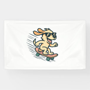 Lona Perro Skateboarding