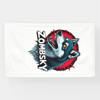 Lona Perro Zombie Husky Siberiano Sibe Halloween Esenci