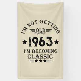 Lona Personaliazada fiesta de sesenta años de antigüeda