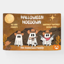 Personalised Ghost Cowboy Halloween Hoedown 
