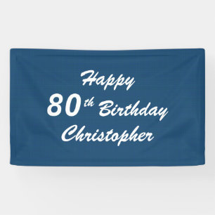 Lona Personaliza el cartel de 80 cumpleaños de Rótulo