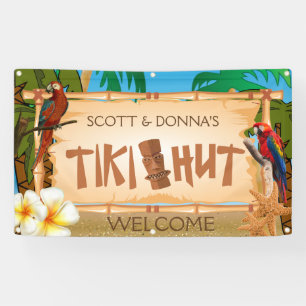 Lona Personaliza el diseño de bienvenida de Tiki Hut e