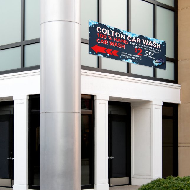 Lona Personaliza el Tráfico Visible para Negocio de Lav (Edificio exterior)