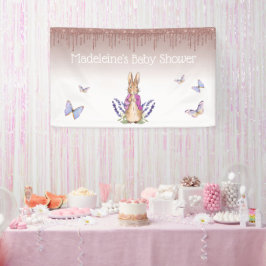 Lona Personaliza Flopsy destellos femeninos Baby shower