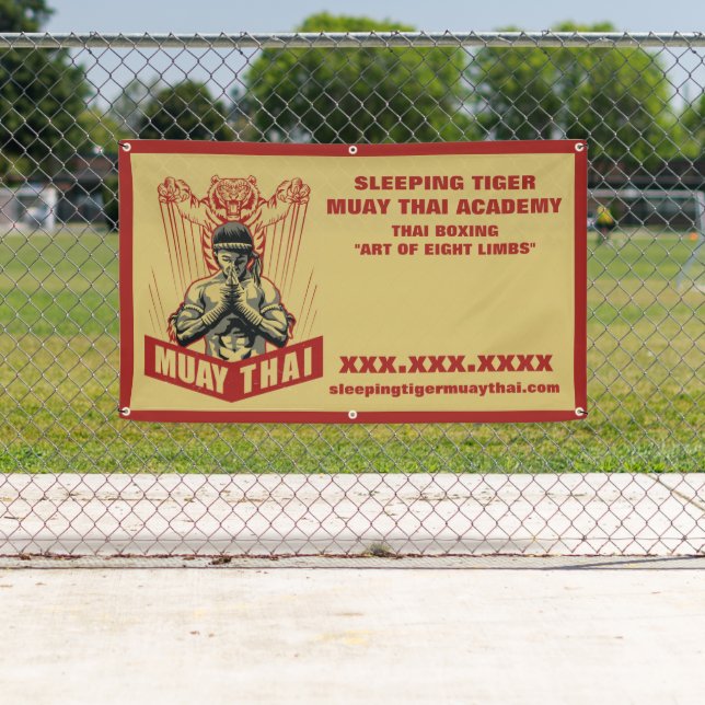 Lona Personaliza la escuela de artes marciales de Muay  (In situ)