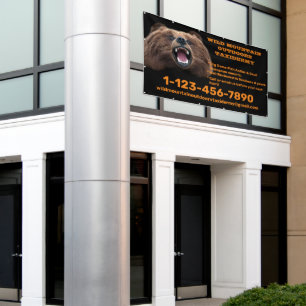 Lona Personaliza Oso Grande Taller de Taxidermia de Caz