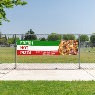 Lona Personaliza Pizzería Pizza Bandera Italiana Pic La
