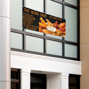 Lona Personaliza Restaurante de Alas de Pollo Deliciosa