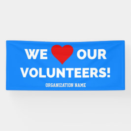 Lona Personalizable Amamos A Nuestros Voluntarios