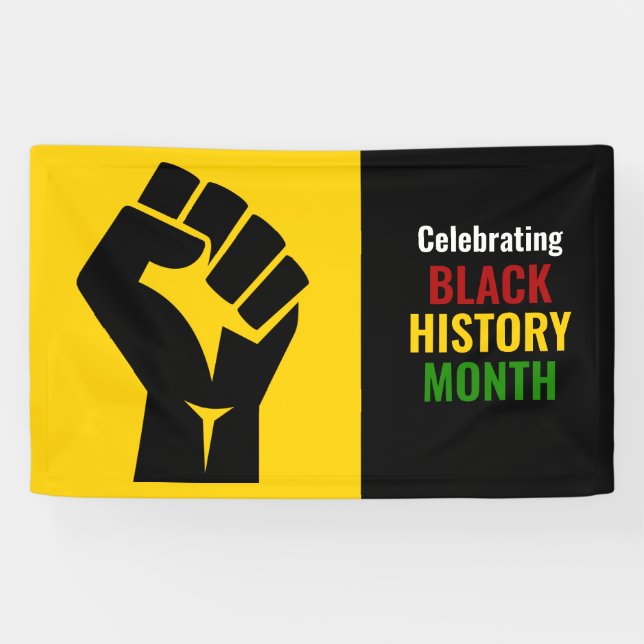 Lona Personalizable celebra el mes de la historia negra (Horizontal)