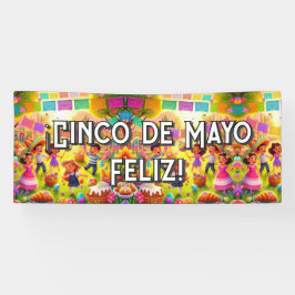 Lona Personalizable ¡Cinco de Mayo Fleliz!