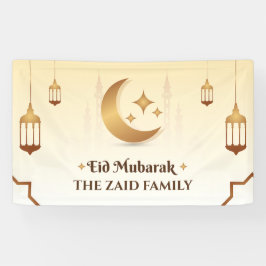 Lona Personalizable Eid Mubarak Moderno