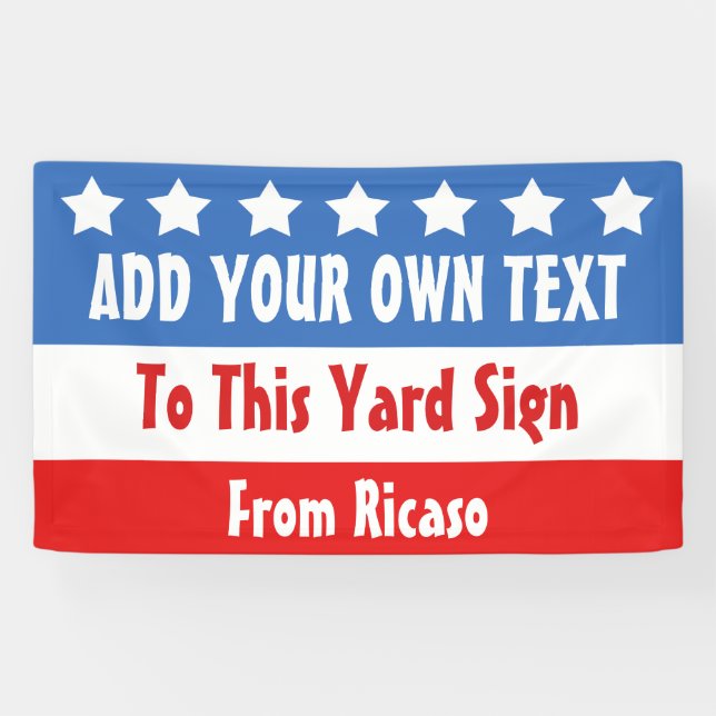 Lona PERSONALIZABLE Electoral de EE. UU. (Horizontal)