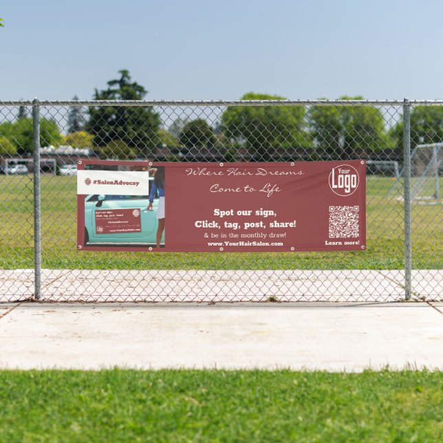 Lona Personalizable Hair Salon Advocacy Outdoor (In situ)