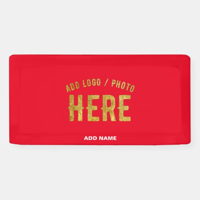 LONA PERSONALIZABLE MODERNO ESTILO MARCA VERIFICADA ROJ (Horizontal)