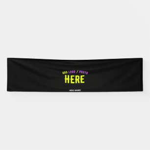 LONA PERSONALIZABLE MODERNO ESTILO NEGRO VERIFICADO MAR