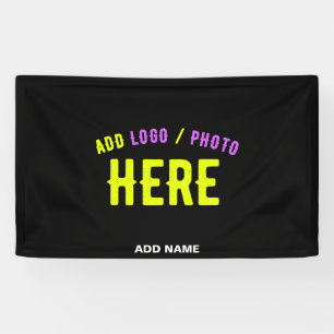 LONA PERSONALIZABLE MODERNO ESTILO NEGRO VERIFICADO MAR