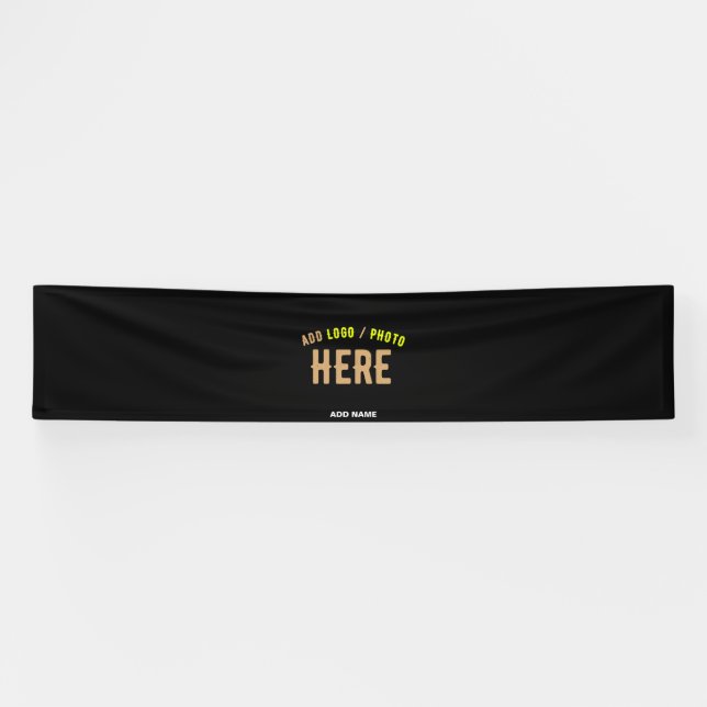 LONA PERSONALIZABLE MODERNO ESTILO NEGRO VERIFICADO MAR (Horizontal)