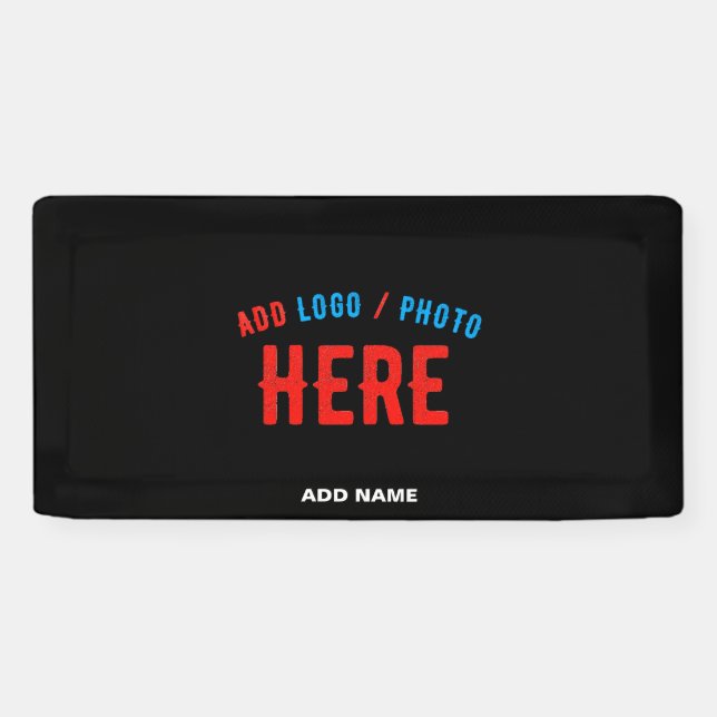 LONA PERSONALIZABLE MODERNO ESTILO NEGRO VERIFICADO MAR (Horizontal)