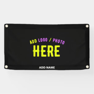 LONA PERSONALIZABLE MODERNO ESTILO NEGRO VERIFICADO MAR