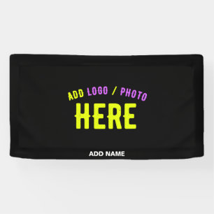 LONA PERSONALIZABLE MODERNO ESTILO NEGRO VERIFICADO MAR