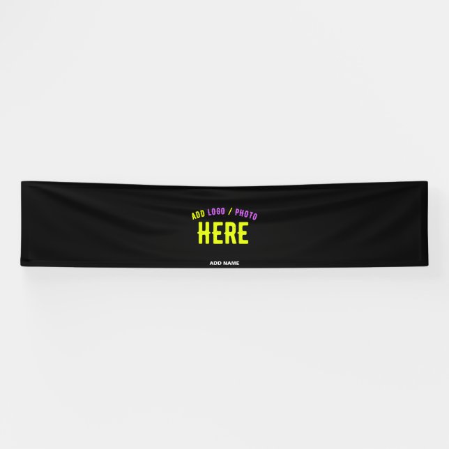 LONA PERSONALIZABLE MODERNO ESTILO NEGRO VERIFICADO MAR (Horizontal)