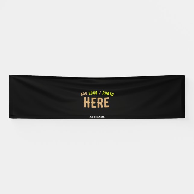 LONA PERSONALIZABLE MODERNO ESTILO NEGRO VERIFICADO MAR (Horizontal)