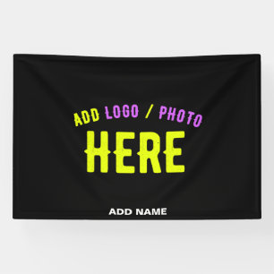 LONA PERSONALIZABLE MODERNO ESTILO NEGRO VERIFICADO MAR
