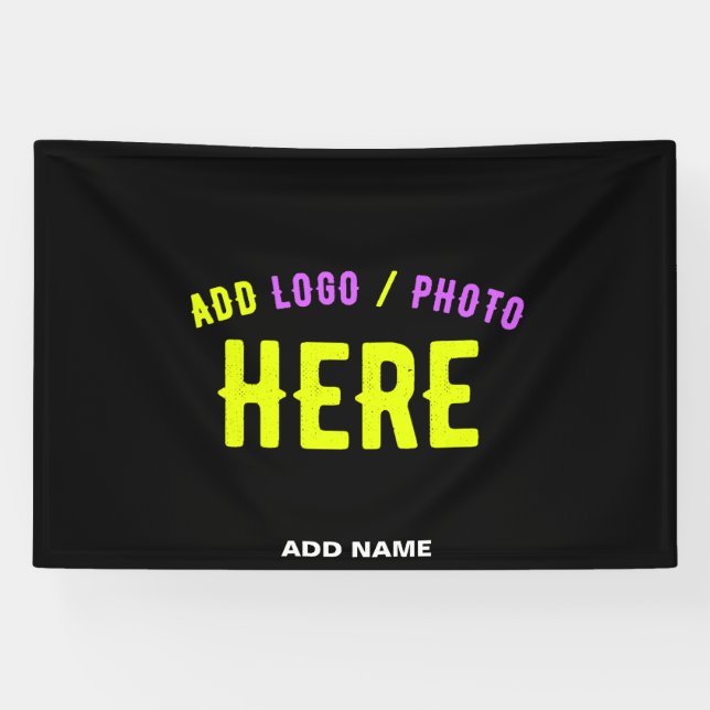 LONA PERSONALIZABLE MODERNO ESTILO NEGRO VERIFICADO MAR (Horizontal)